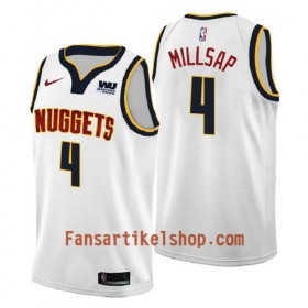 Denver Nuggets Trikot Paul Millsap 4 2018-2019 Nike Weiß Swingman - Herren